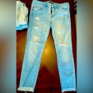 A&F boot cut skinny jeans